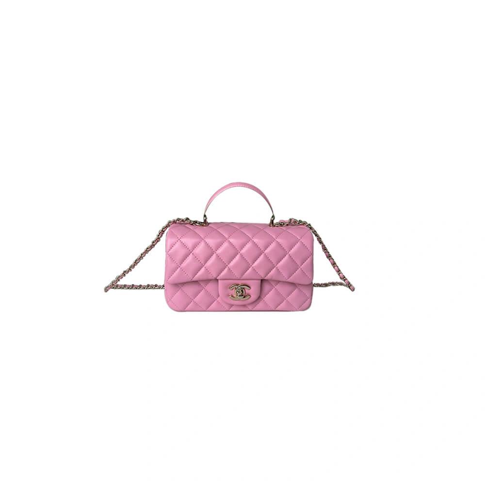 CHANEL Mini  Handbag With Top Handle Unisex 1378