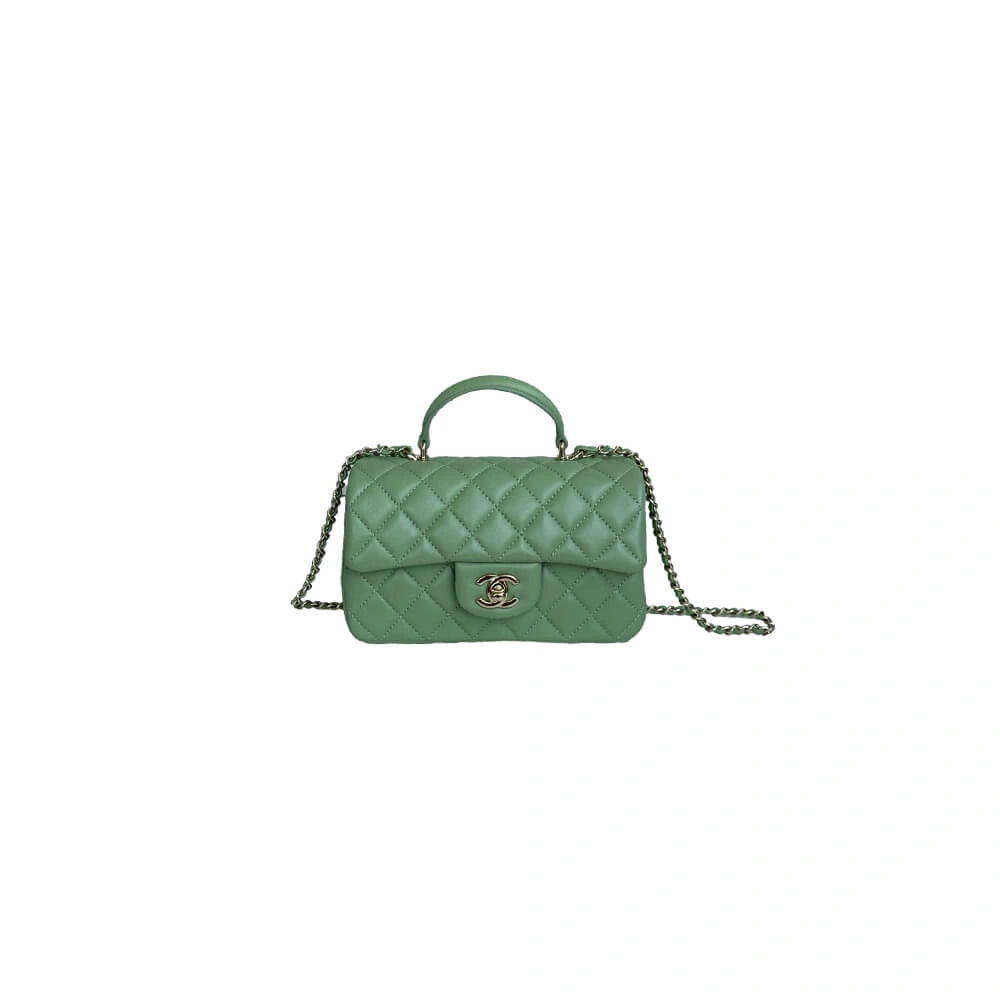 CHANEL Mini  Handbag With Top Handle Bright 1381