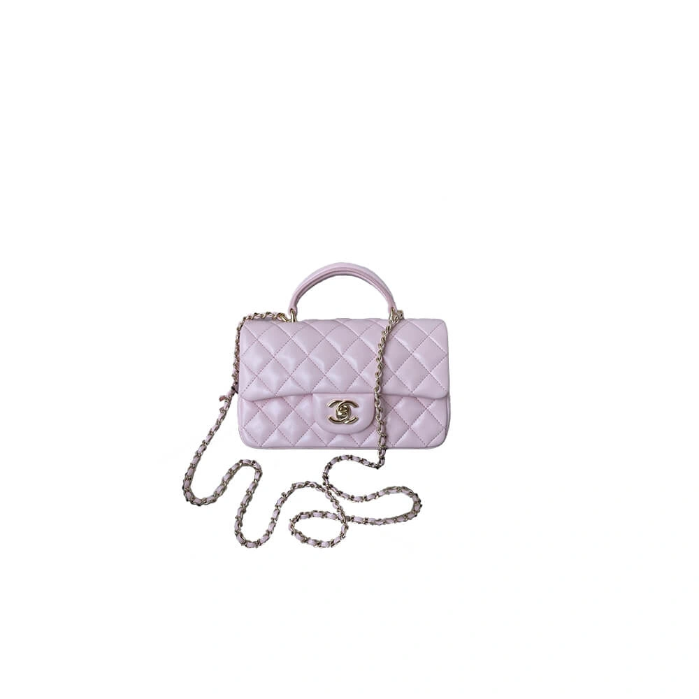 CHANEL Mini  Handbag With Top Handle Soft 1386