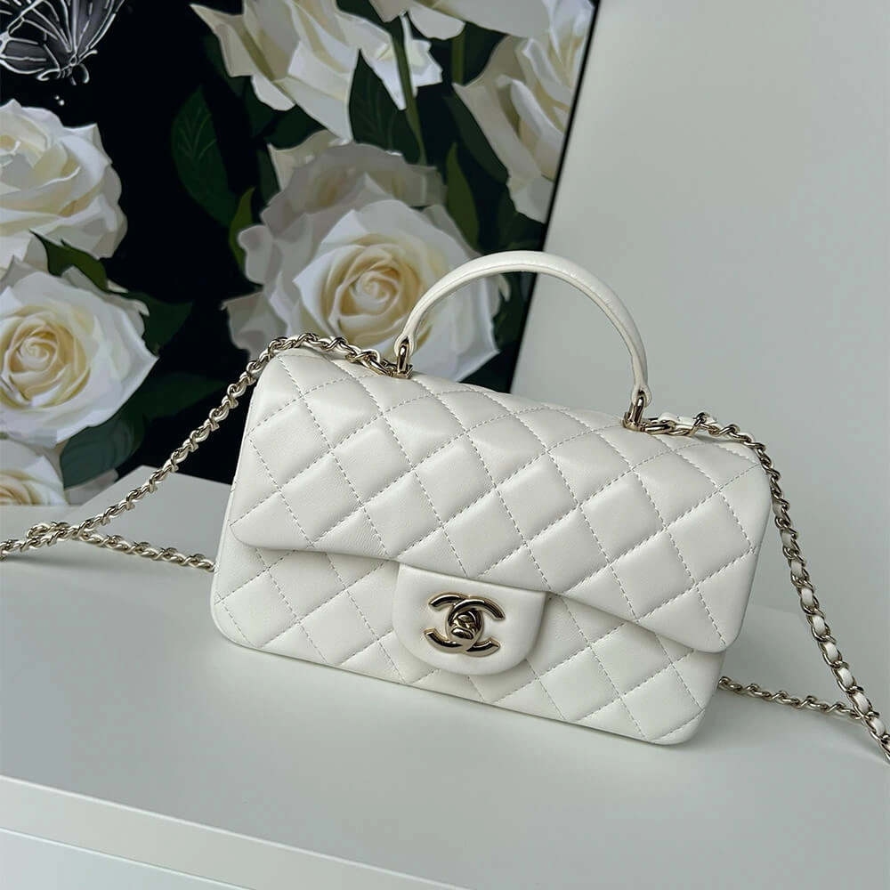 CHANEL Mini  Handbag With Top Handle Breathable 1380