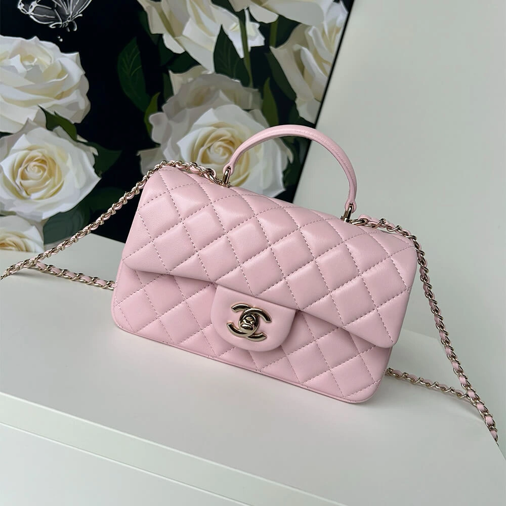 CHANEL Mini  Handbag With Top Handle Tailored 1384
