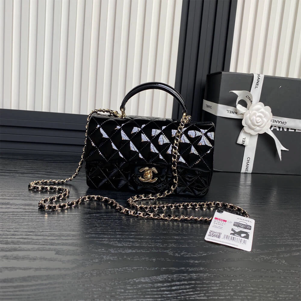 CHANEL Mini  Handbag With Top Handle FlexibleFit 1393