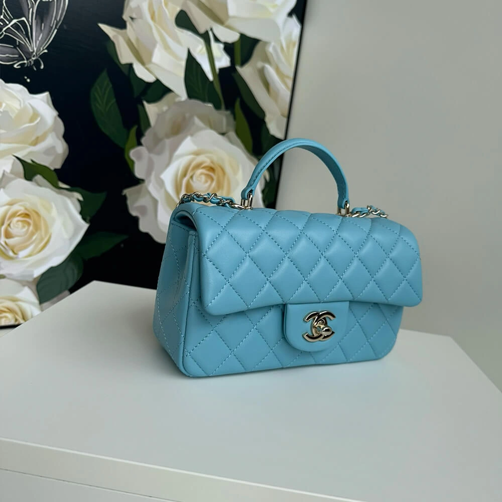 CHANEL Mini  Handbag With Top Handle Lightweight 1382