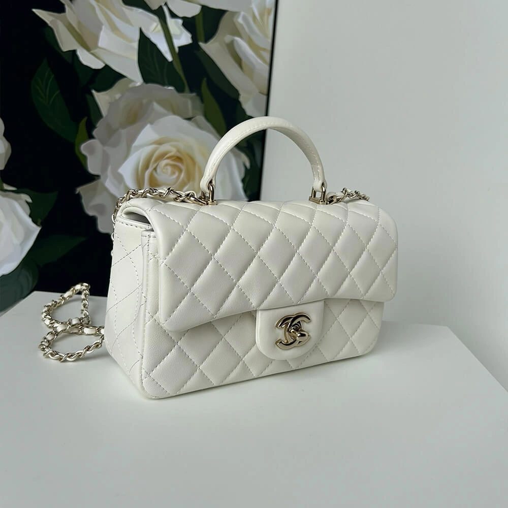 CHANEL Mini  Handbag With Top Handle Breathable 1380