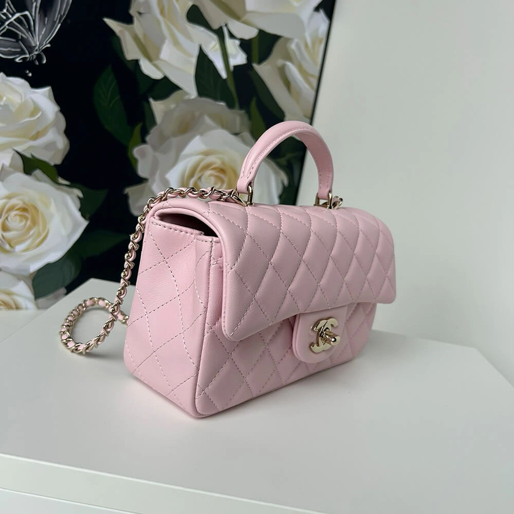 CHANEL Mini  Handbag With Top Handle Tailored 1384