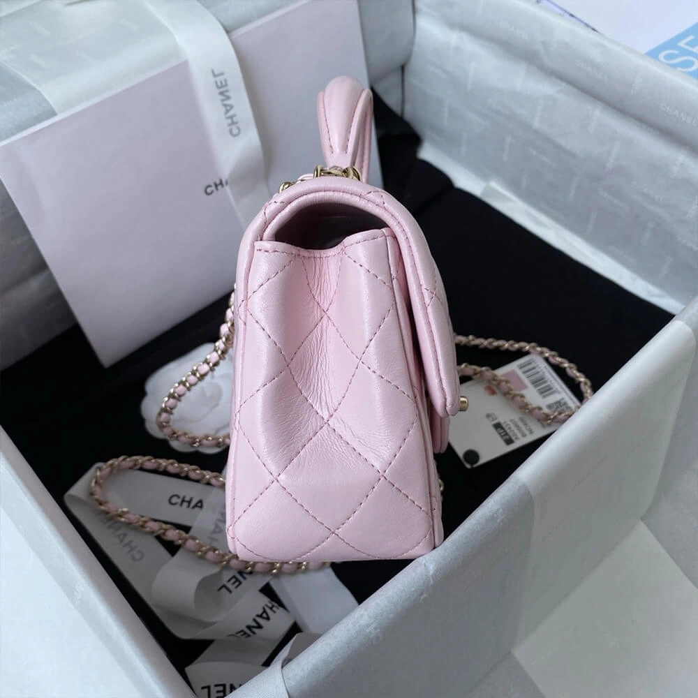 CHANEL Mini  Handbag With Top Handle Soft 1386