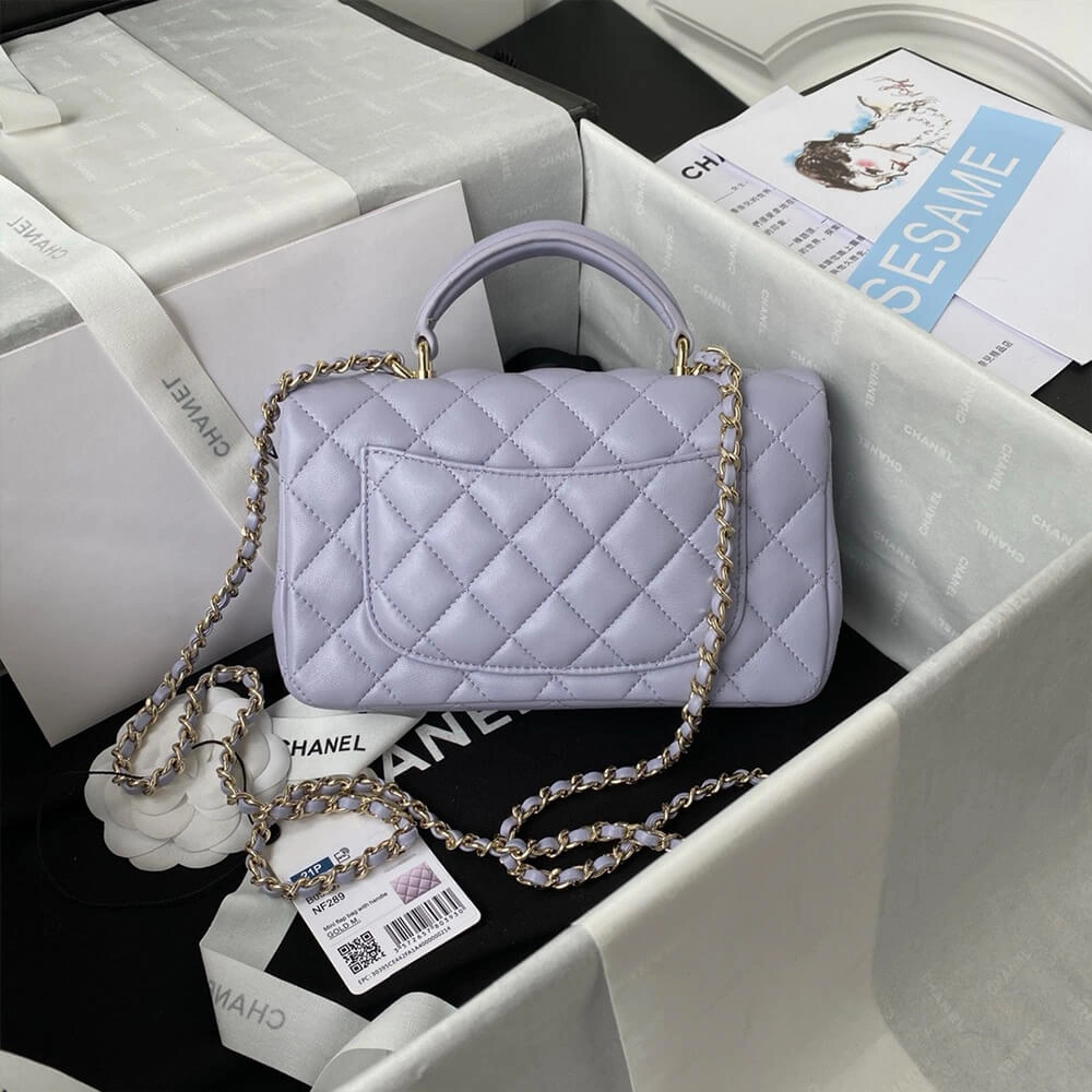 CHANEL Mini  Handbag With Top Handle Practical 1375
