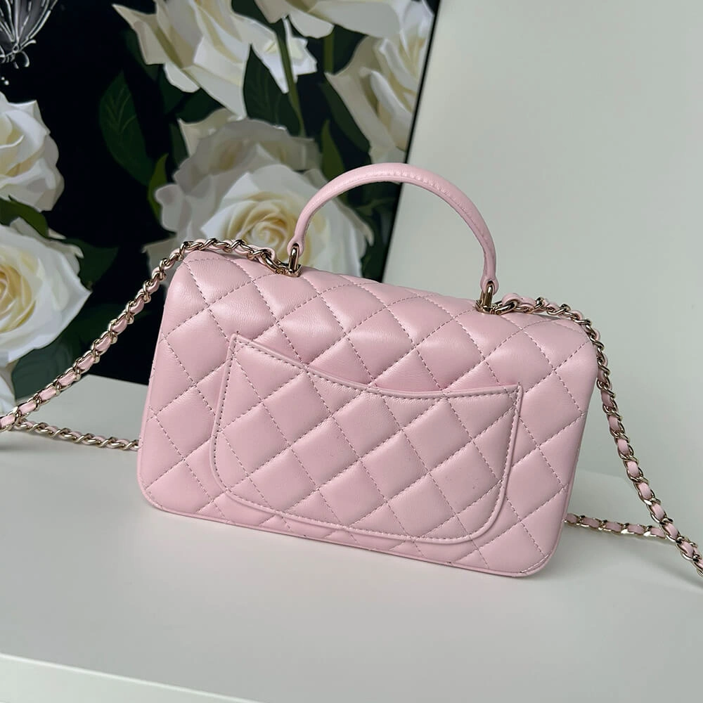 CHANEL Mini  Handbag With Top Handle Tailored 1384
