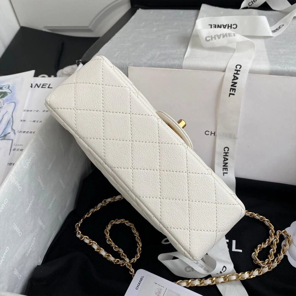 CHANEL Mini  Handbag With Top Handle Packable 1368