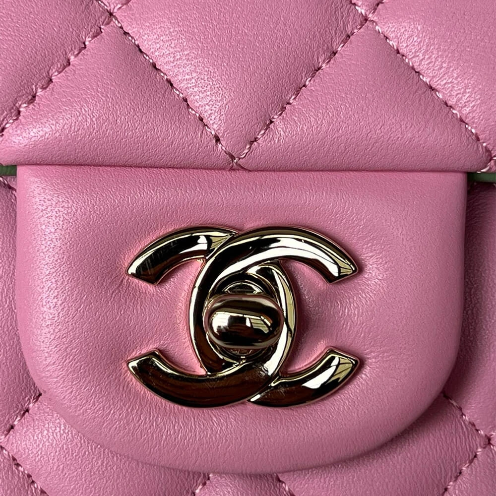 CHANEL Mini  Handbag With Top Handle Unisex 1378