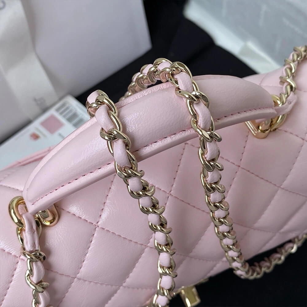 CHANEL Mini  Handbag With Top Handle Soft 1386