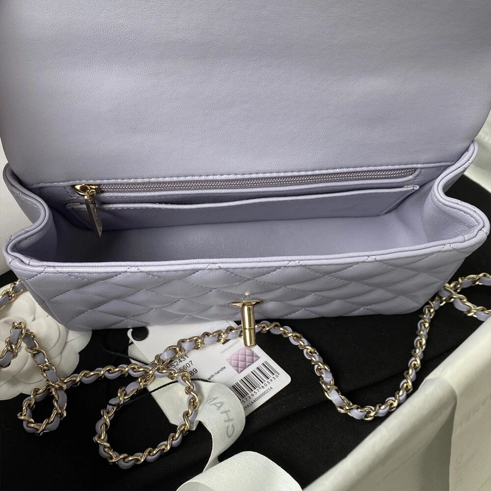 CHANEL Mini  Handbag With Top Handle Practical 1375