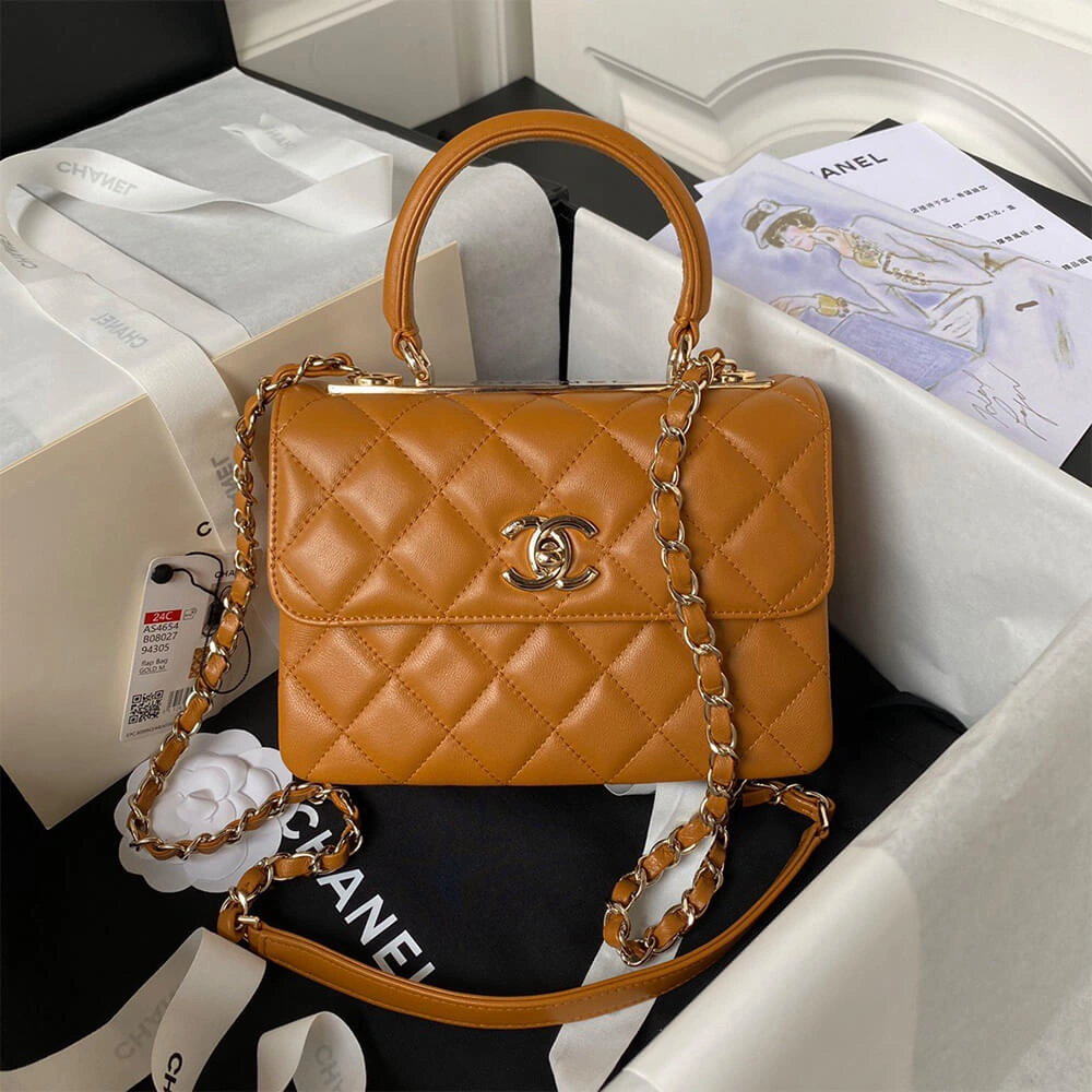CHANEL Mini Flap Bag with Top Handle(HIGH-END GRADE) HighPerformance 1511