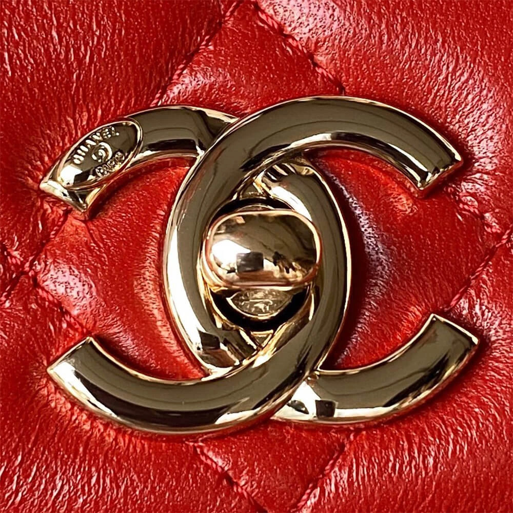 CHANEL Mini Flap Bag with Top Handle(HIGH-END GRADE) Reliable 1501