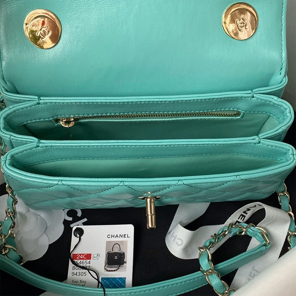 CHANEL Mini Flap Bag with Top Handle(HIGH-END GRADE) FashionForward 1500
