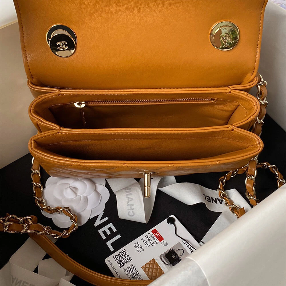 CHANEL Mini Flap Bag with Top Handle(HIGH-END GRADE) HighPerformance 1511