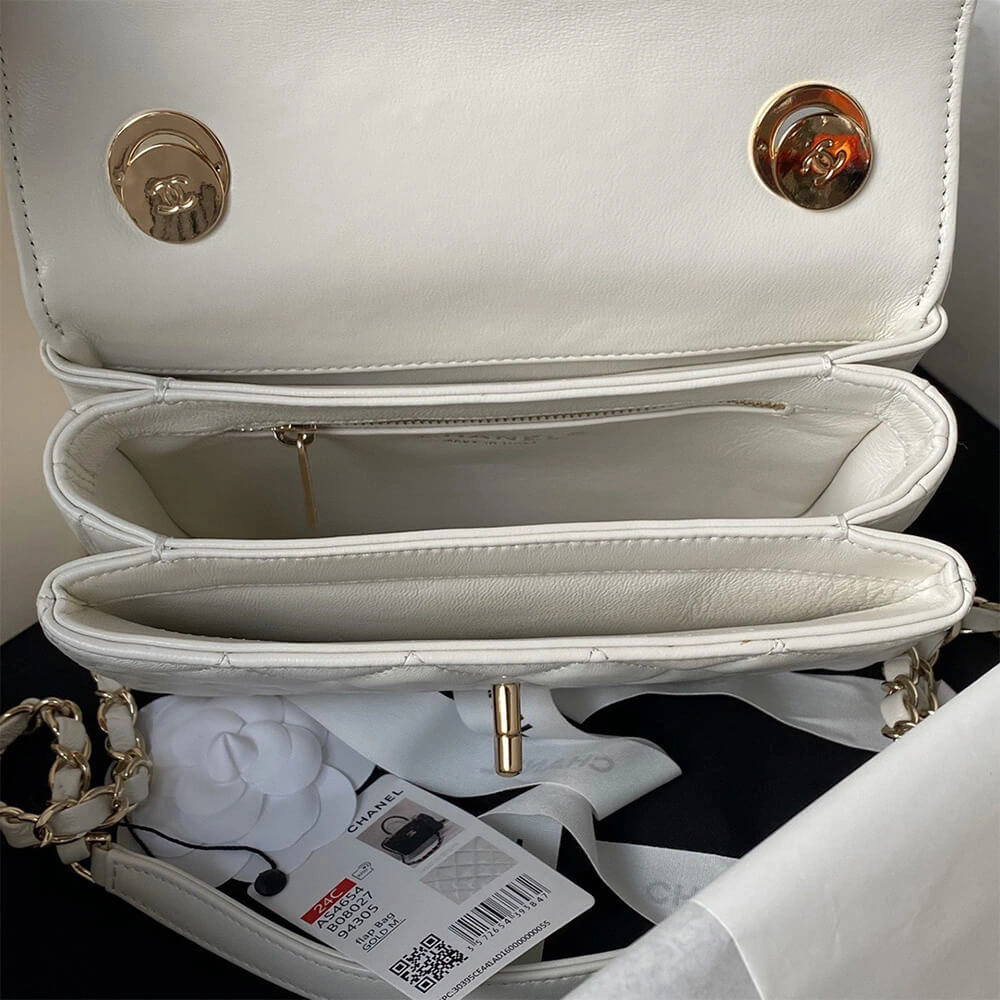 Lightweight CHANEL Mini Flap Bag with Top Handle(HIGH-END GRADE) 1499