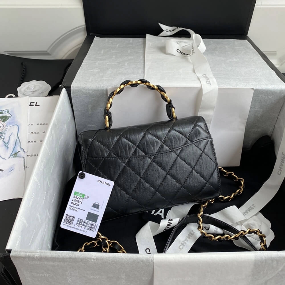 ZipUp CHANEL Mini Flap Bag with Top Handle 1680