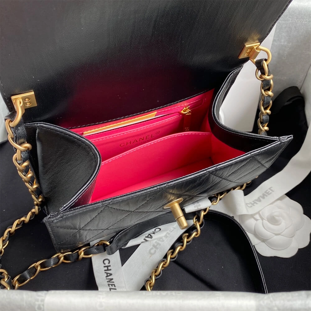 ZipUp CHANEL Mini Flap Bag with Top Handle 1680