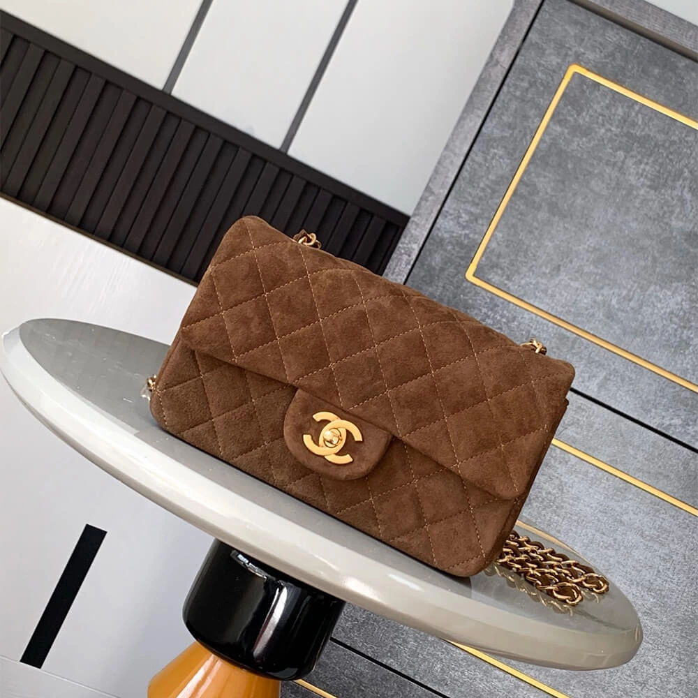 CHANEL SUEDE MINI FLAP BAG(HIGH-END GRADE) OnTrend 1611
