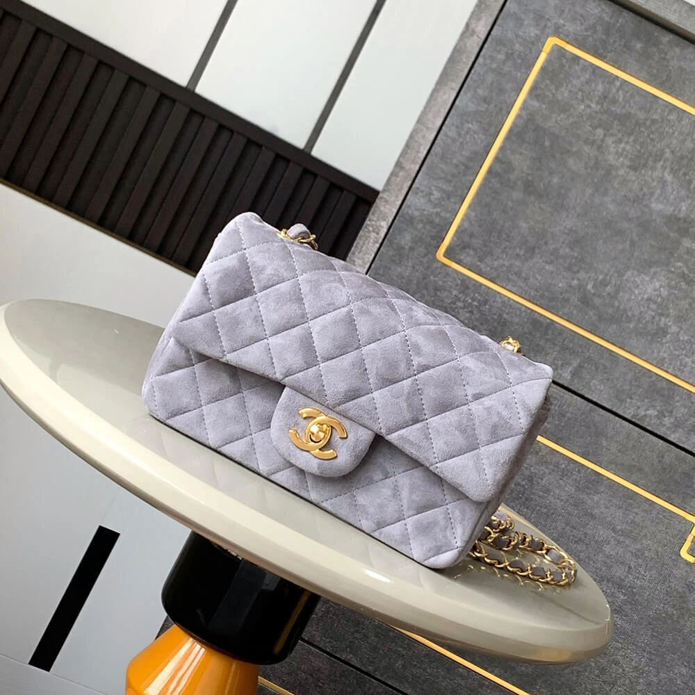 CHANEL SUEDE MINI FLAP BAG(HIGH-END GRADE) Lightweight 1589