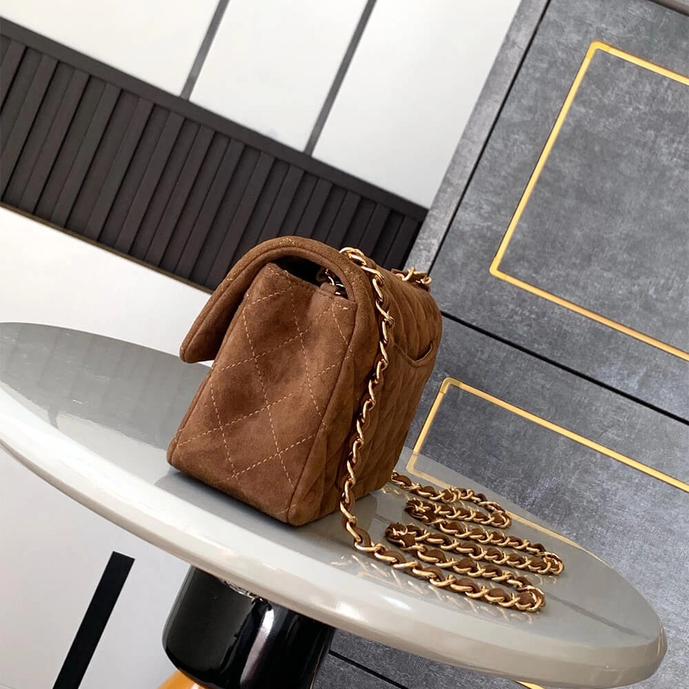 CHANEL SUEDE MINI FLAP BAG(HIGH-END GRADE) OnTrend 1611