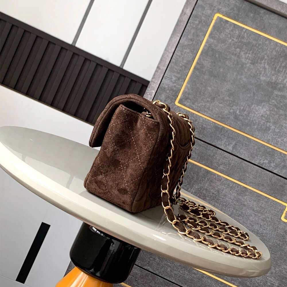 CHANEL SUEDE MINI FLAP BAG(HIGH-END GRADE) Upgraded 1597