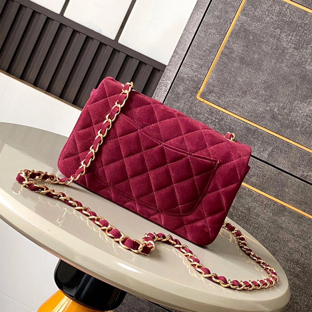 CHANEL SUEDE MINI FLAP BAG(HIGH-END GRADE) DailyWear 1591