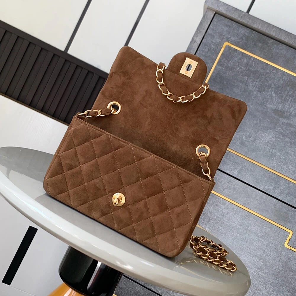 CHANEL SUEDE MINI FLAP BAG(HIGH-END GRADE) OnTrend 1611