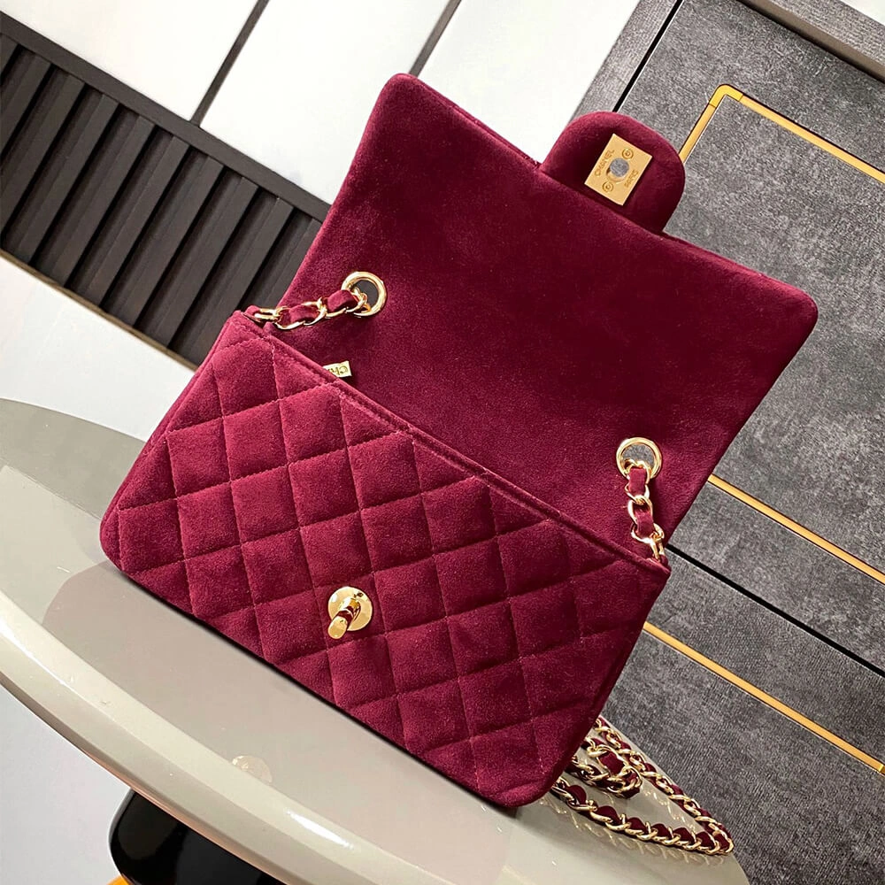 CHANEL SUEDE MINI FLAP BAG(HIGH-END GRADE) DailyWear 1591