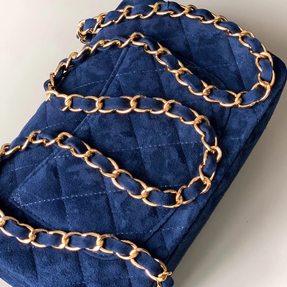 CHANEL SUEDE MINI FLAP BAG(HIGH-END GRADE) Versatile 1596