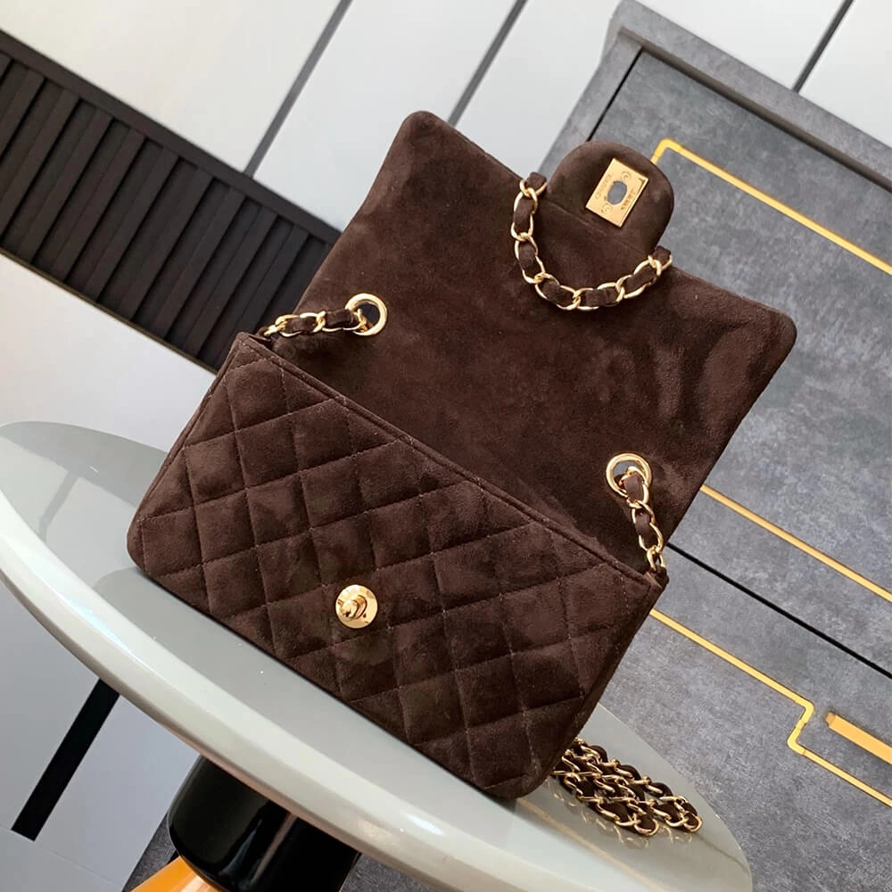 CHANEL SUEDE MINI FLAP BAG(HIGH-END GRADE) Upgraded 1597
