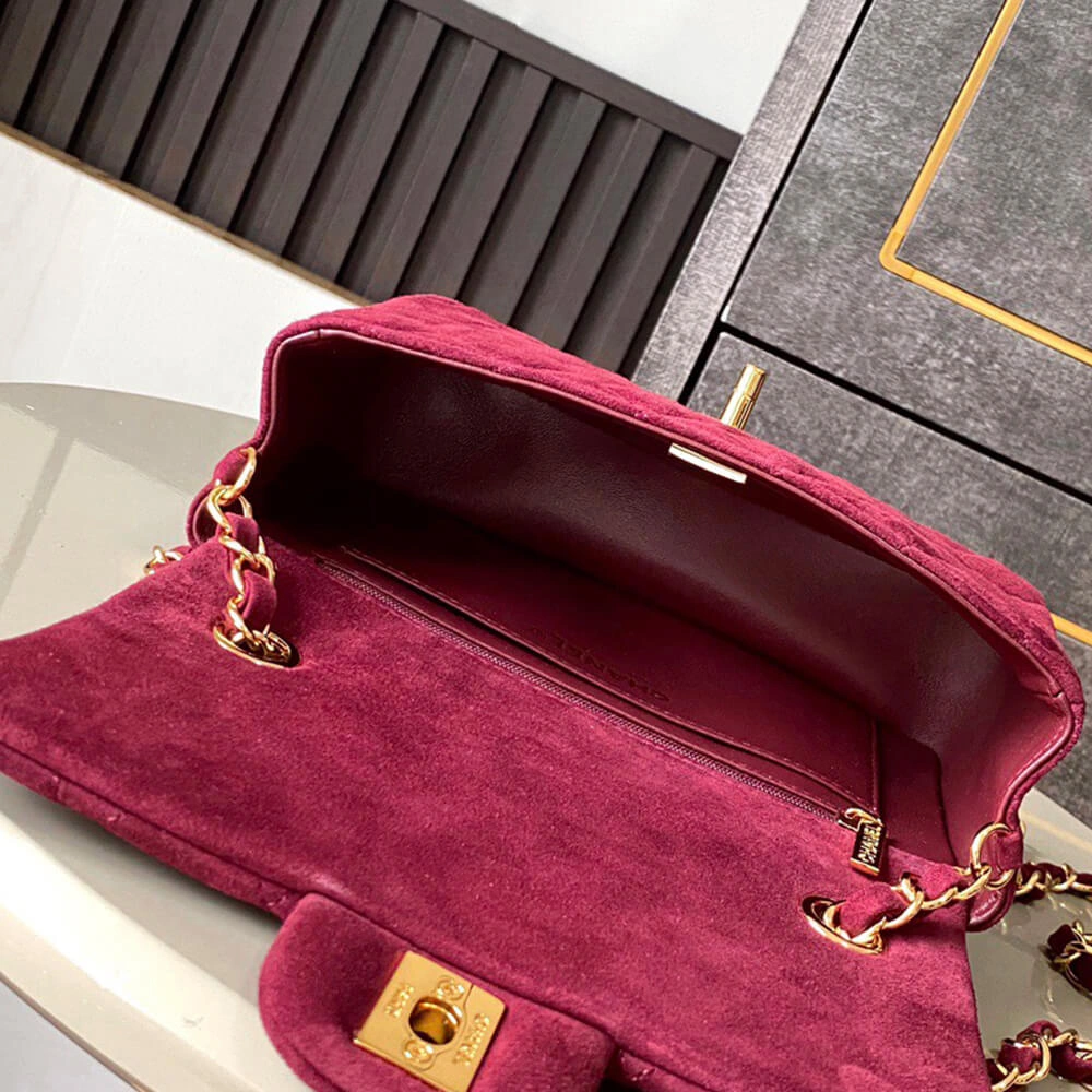 CHANEL SUEDE MINI FLAP BAG(HIGH-END GRADE) DailyWear 1591