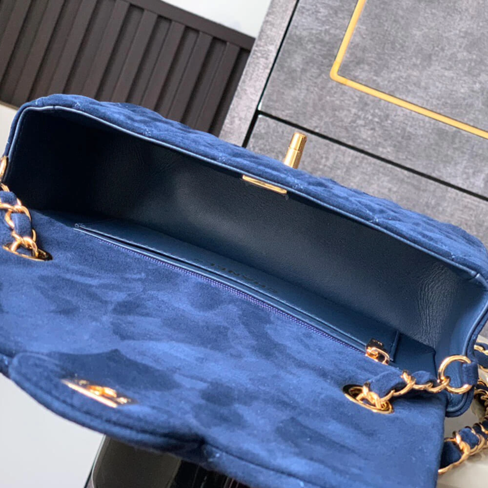 CHANEL SUEDE MINI FLAP BAG(HIGH-END GRADE) Versatile 1596