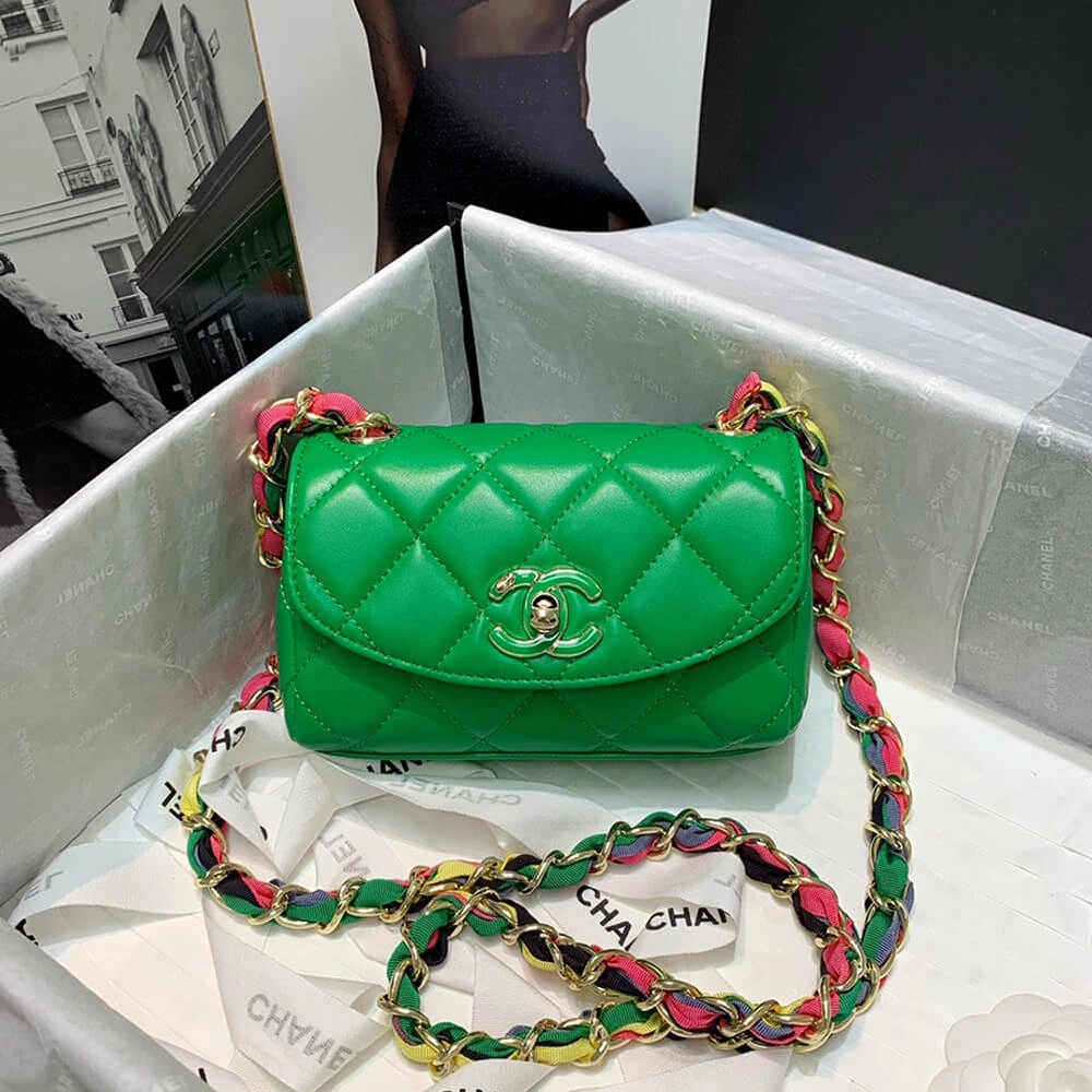 Bright CHANEL Small Flap Bag 1666
