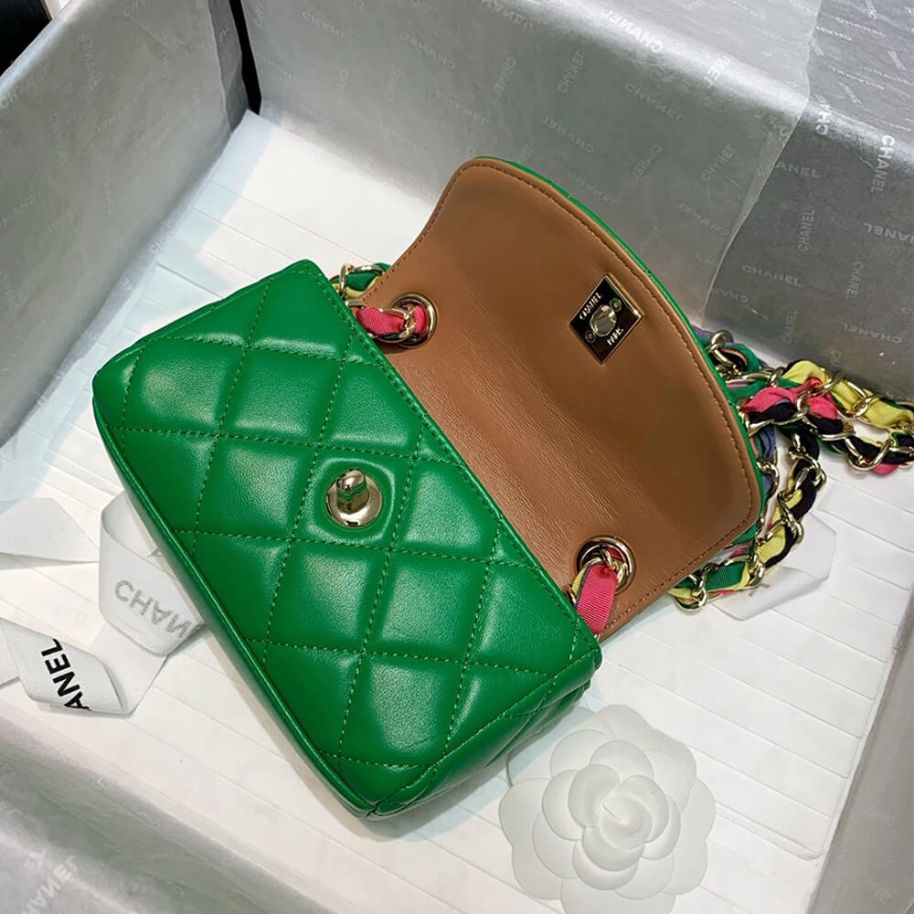 Bright CHANEL Small Flap Bag 1666