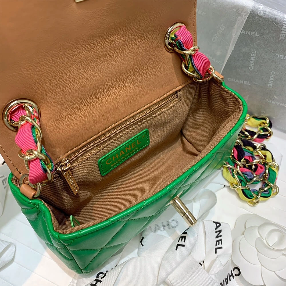 Bright CHANEL Small Flap Bag 1666