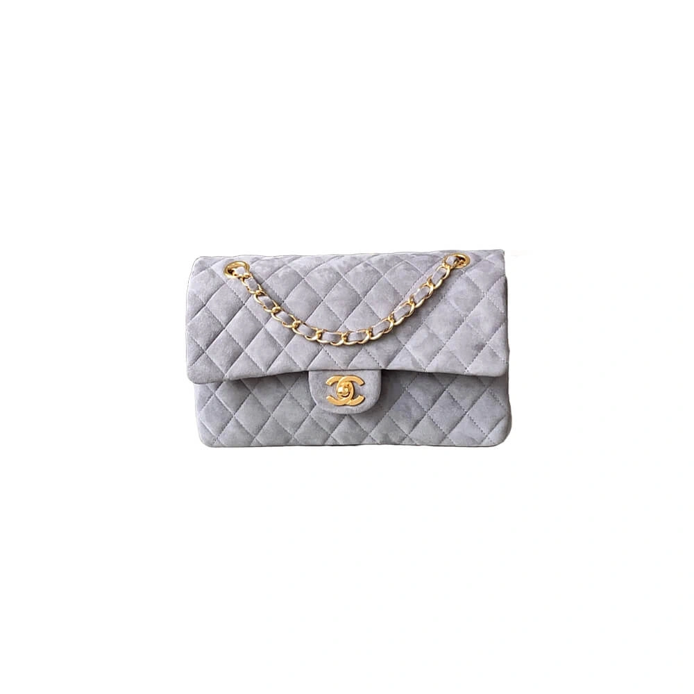 CHANEL Suede  Double Flap Handbag(HIGH-END GRADE) Tailored 1607