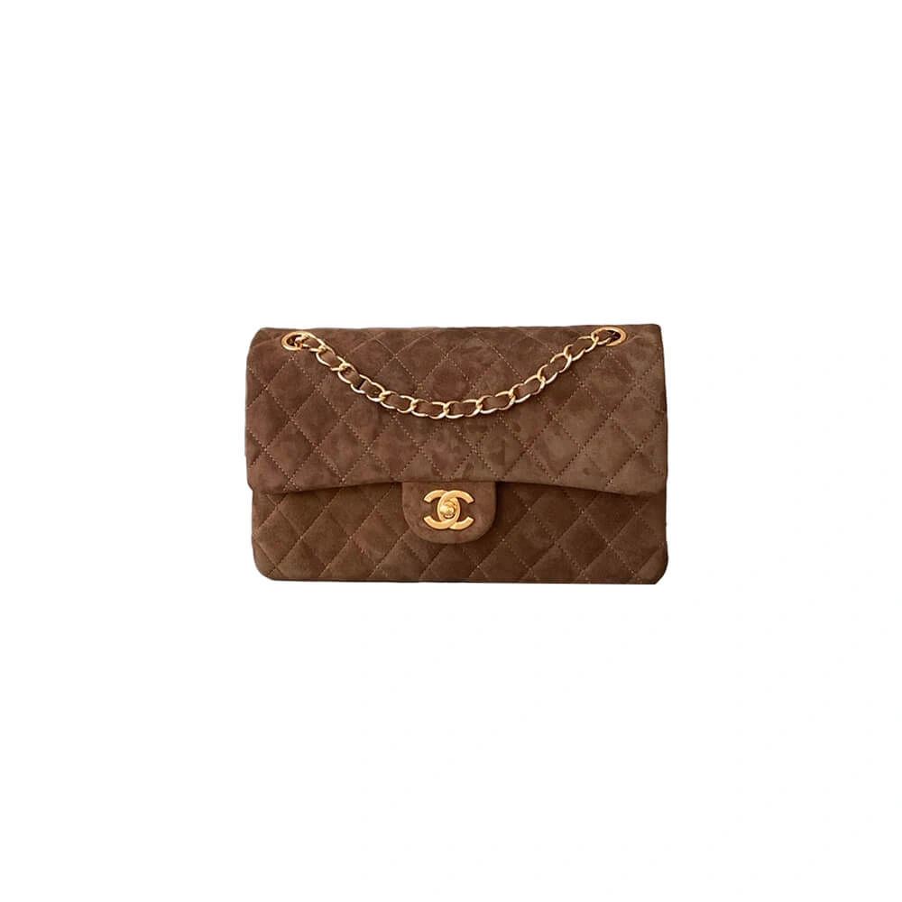 Versatile CHANEL Suede  Double Flap Handbag(HIGH-END GRADE) 1598
