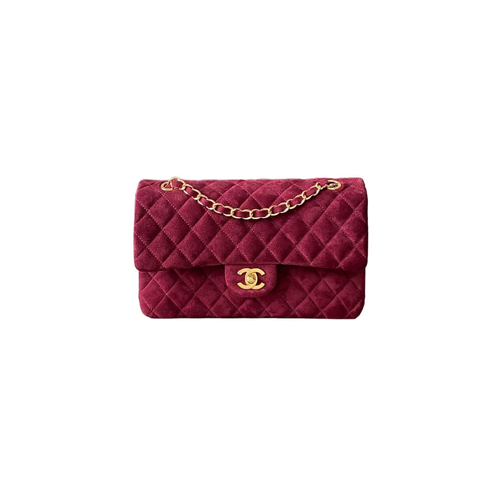 HighQuality CHANEL Suede  Double Flap Handbag(HIGH-END GRADE) 1612