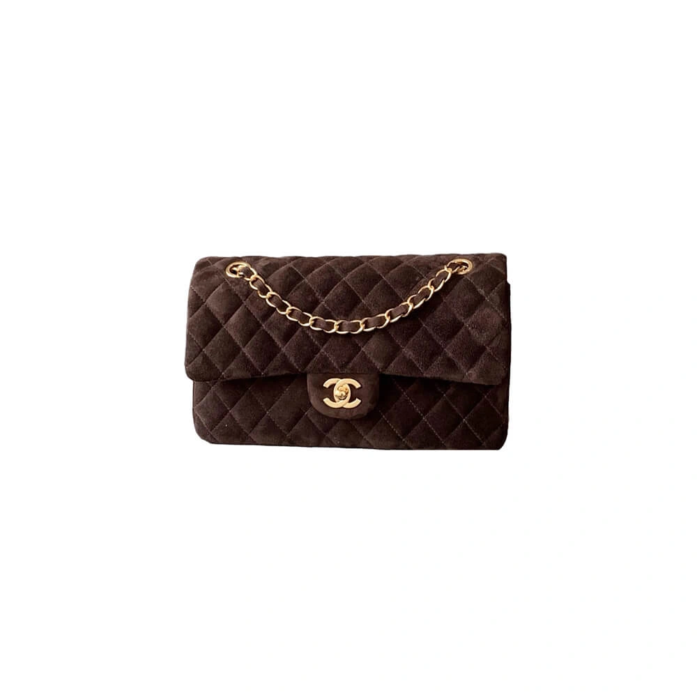 CHANEL Suede  Double Flap Handbag(HIGH-END GRADE) TopPick 1588