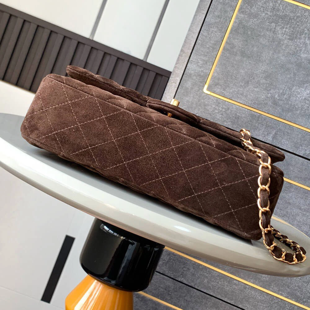 CHANEL Suede  Double Flap Handbag(HIGH-END GRADE) TopPick 1588