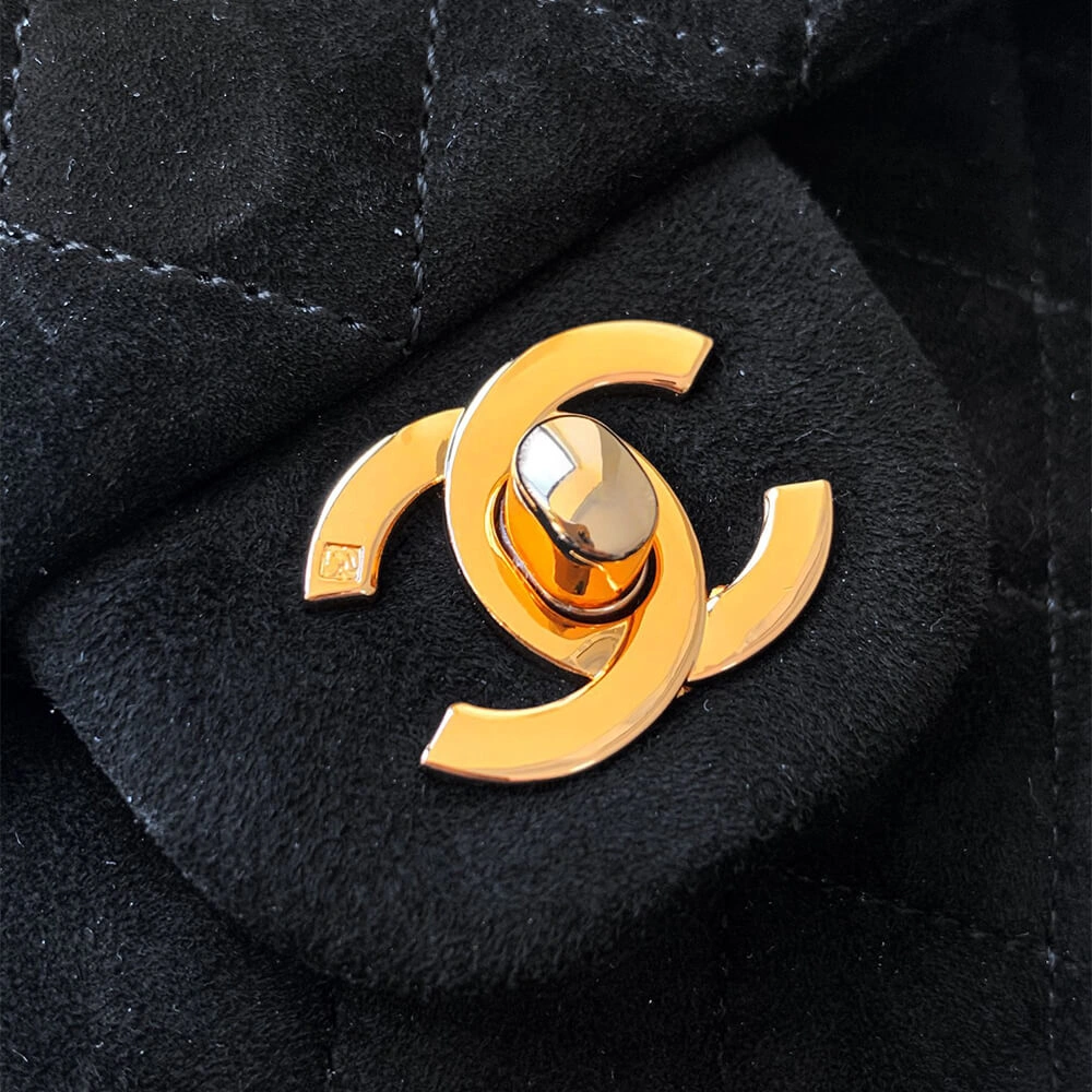 CHANEL Suede  Double Flap Handbag(HIGH-END GRADE) UrbanChic 1602