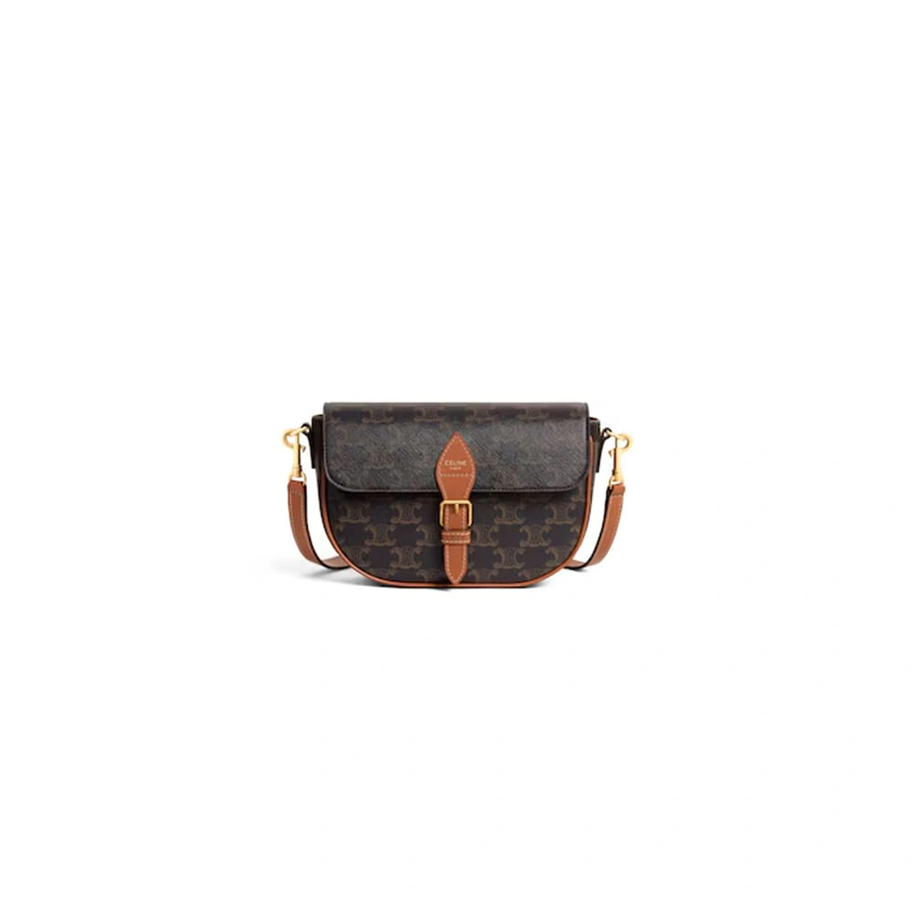 Celine SOFT SHOPPER BAG IN Triomphe Canvas and Calfskin MultiPurpose 2513