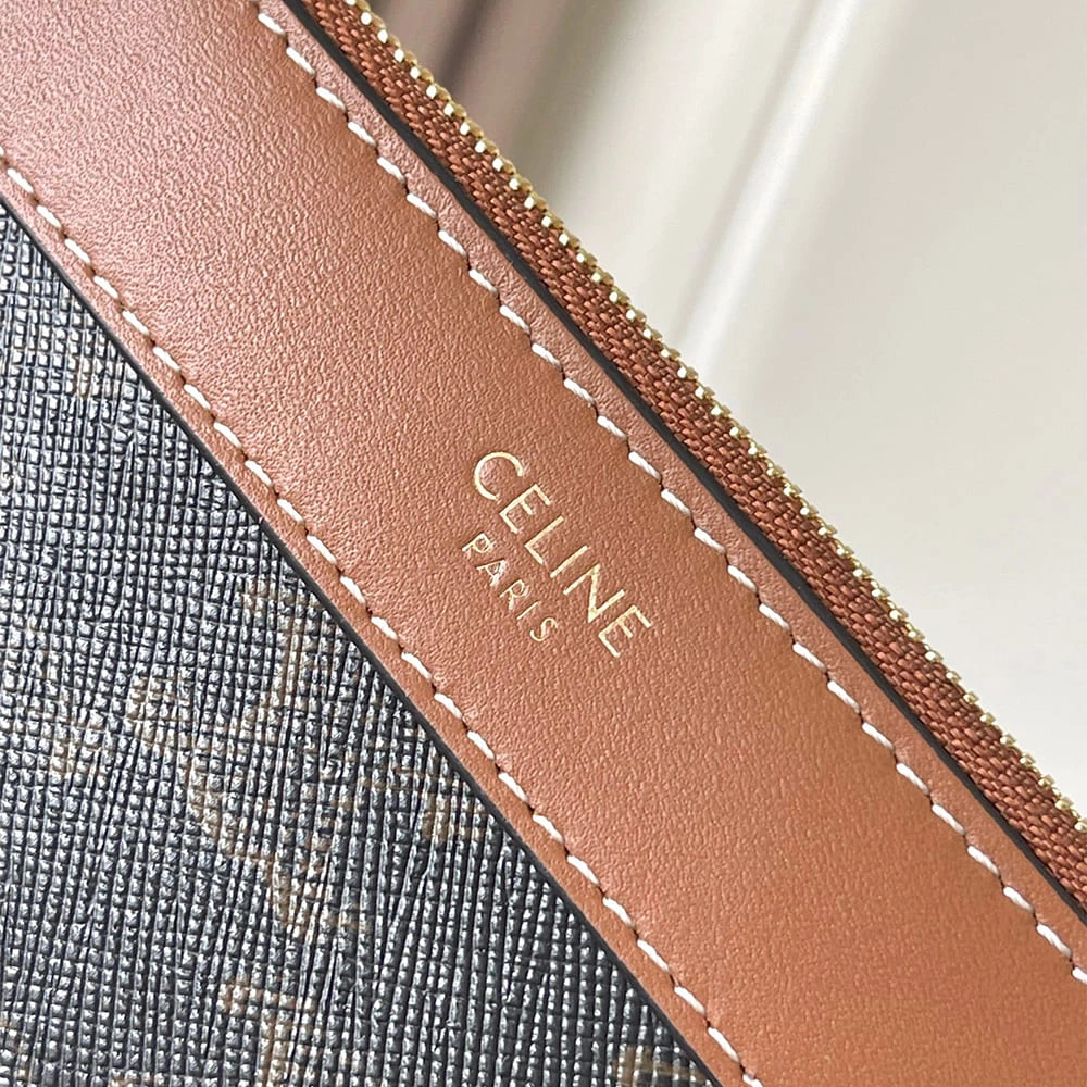 Fashionable Celine SOFT SHOPPER BAG IN Triomphe Canvas and Calfskin 2508