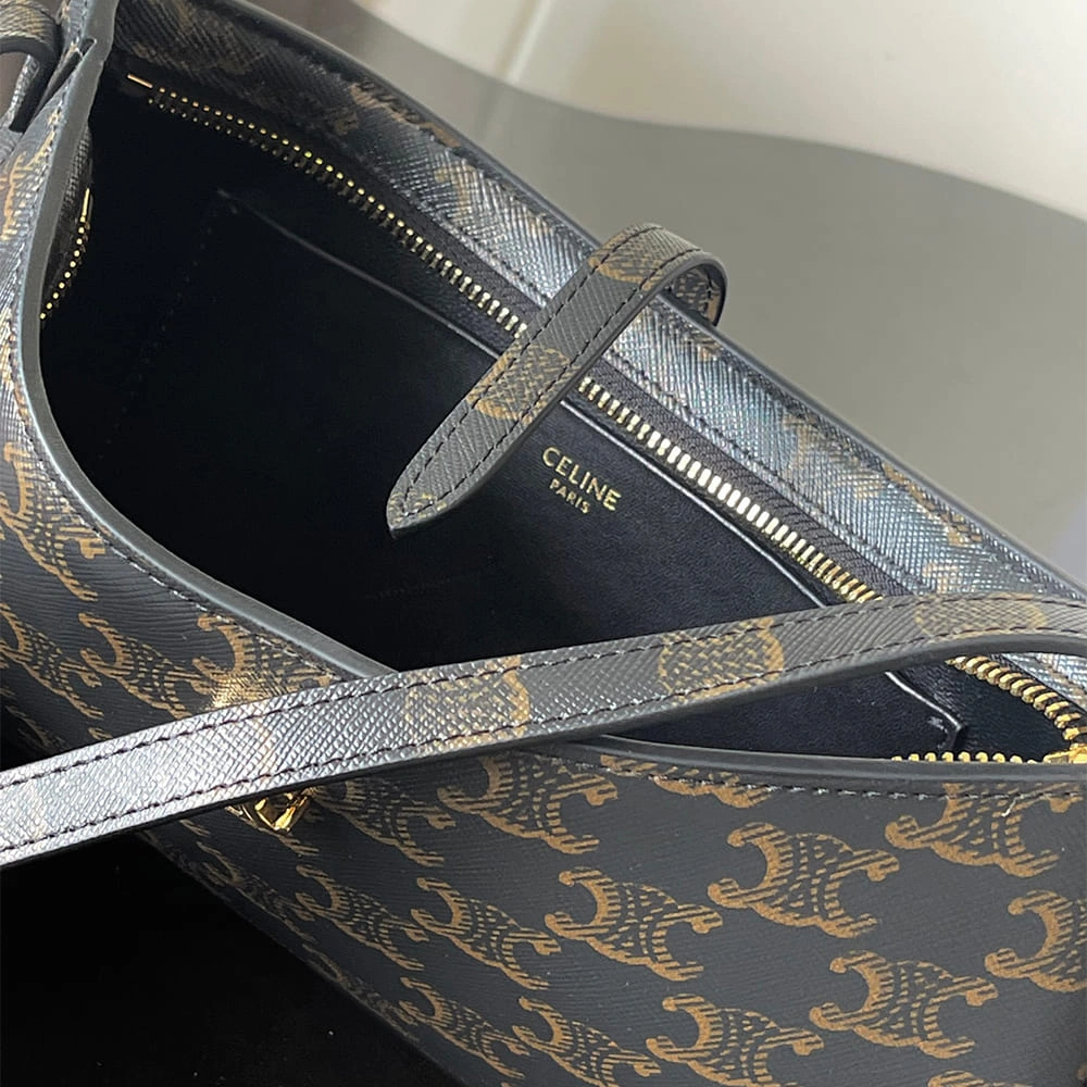Effortless Celine TINA SHOULDER BAG IN Triomphe canvas 2534