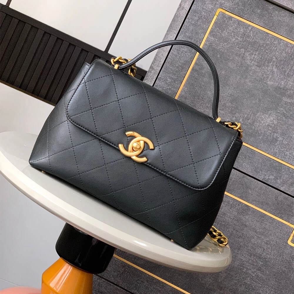 Chanel Large Flap Bag With Top Handle(HIGH-END GRADE) OnTrend 1513