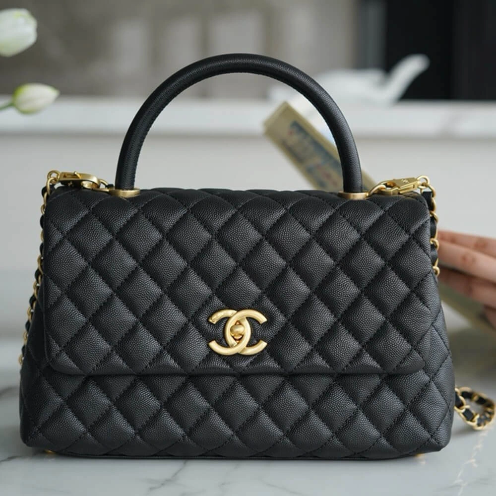 Chanel Large Flap Bag With Top Handle(HIGH-END GRADE) RelaxedFit 1593