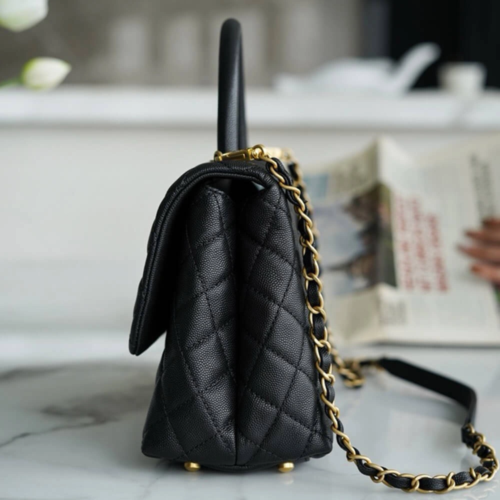 Chanel Large Flap Bag With Top Handle(HIGH-END GRADE) RelaxedFit 1593