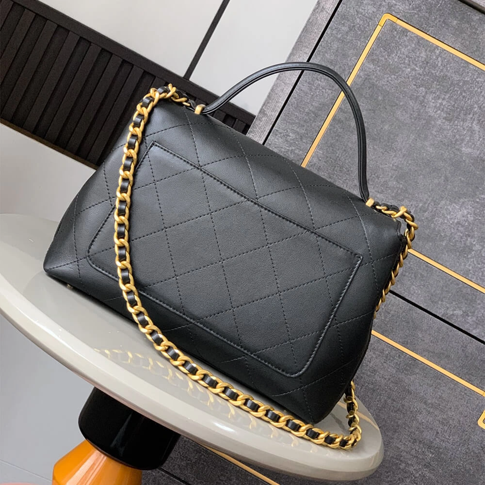 Breathable Chanel Large Flap Bag With Top Handle(HIGH-END GRADE) 1603